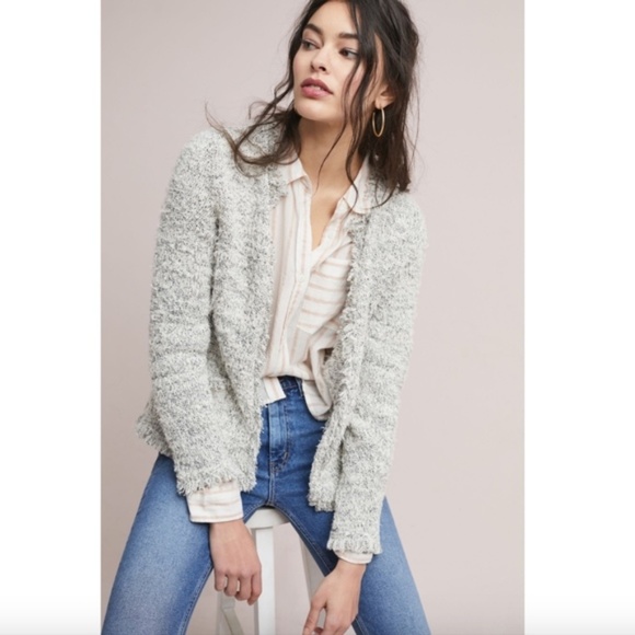 Anthropologie Snowfall Tweed Jacket XS by Ett :Twa